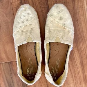Toms Light Yellow Alpargatas 8.5